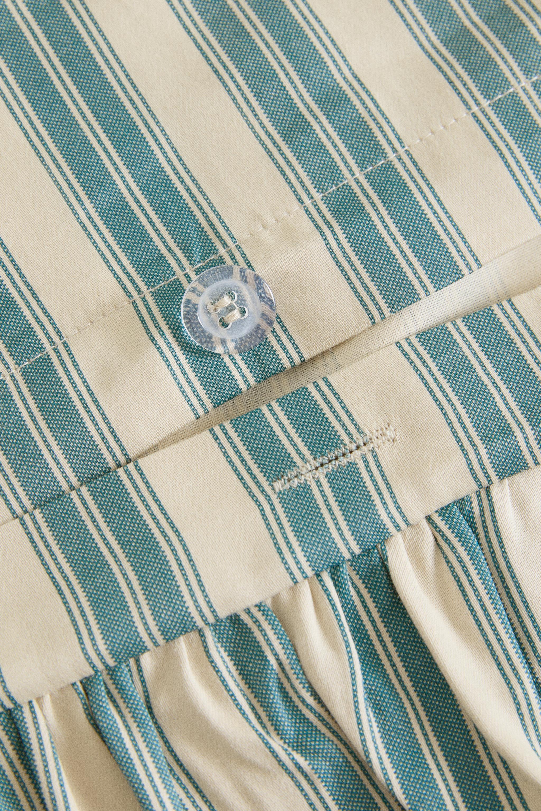 HOUSSE DE COUETTE RAYURES VOLANT | KATHARINE POLE